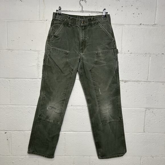 Vintage Carhartt DoubleKnee Dungaree Carpenter Pants “Moss”